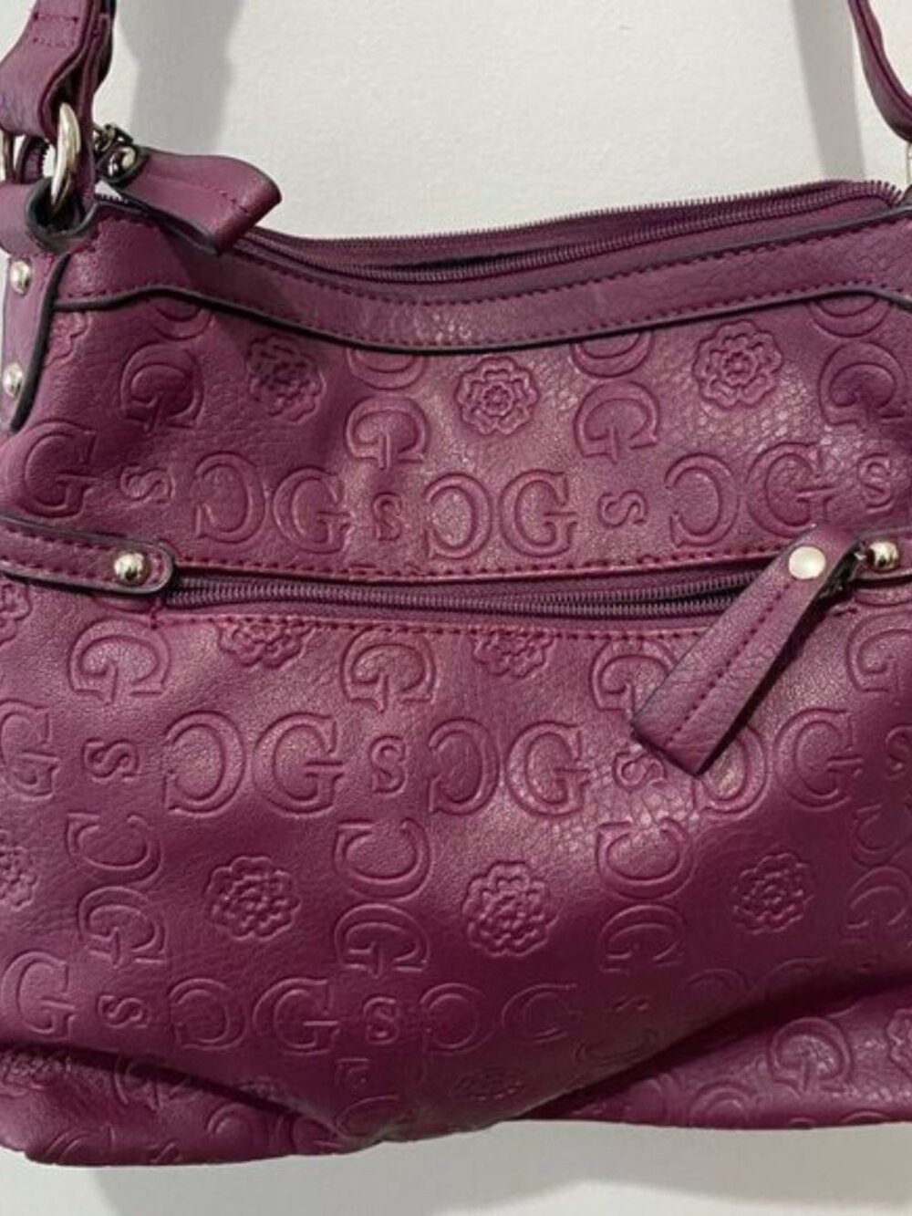 Purple leather gussaci bag - Picture 5 of 6